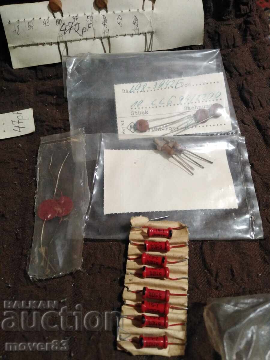 Auction  Resistors, transistors, diodes. Electronic parts. Large lot