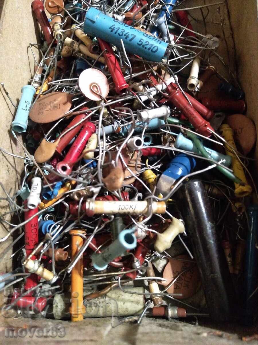 Resistors, transistors, diodes. Electronic parts. Large lot - 5