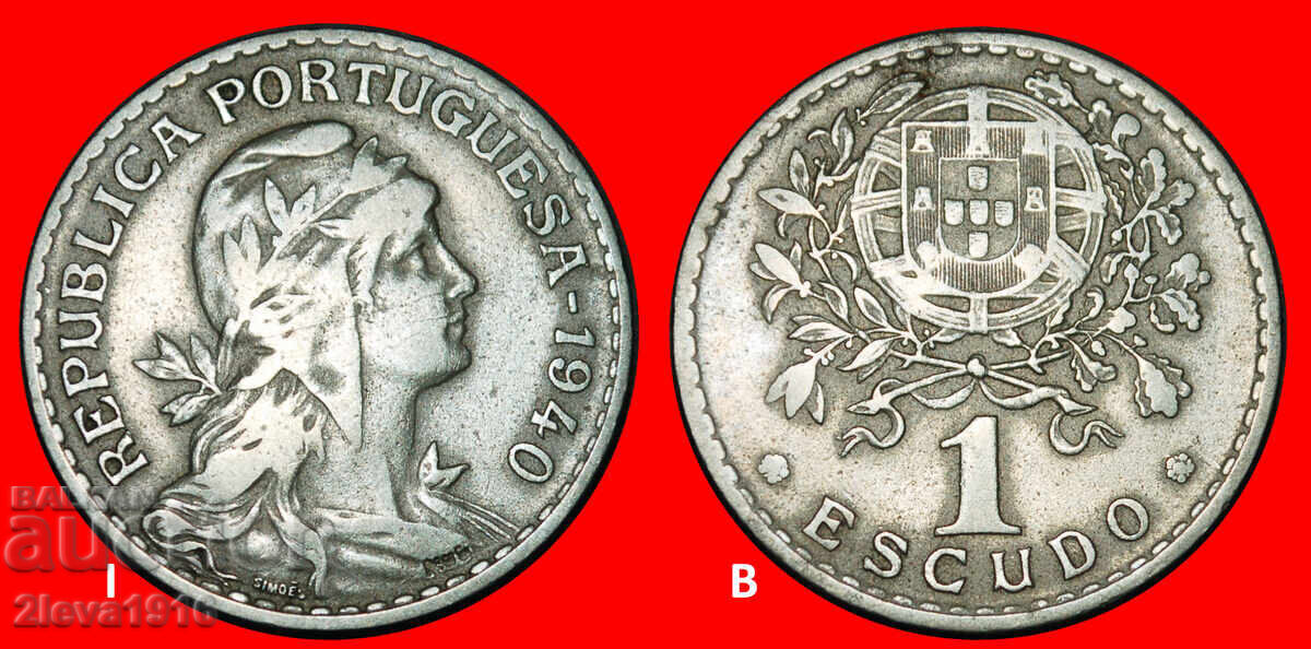 Ⰺ LIBERTY (1927-1968): PORTUGALIA ★ 1 ESCUDO 1940! DESCOPERIRE