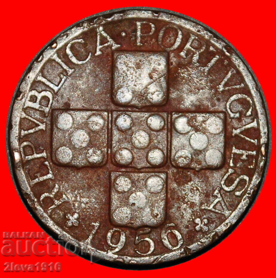 Ⰺ 25 SILVER BEZANTS (1942-1969): PORTUGAL ★ 20 CENTAVOS 1956 με τιμή € 1.44 | 2.82 BGN