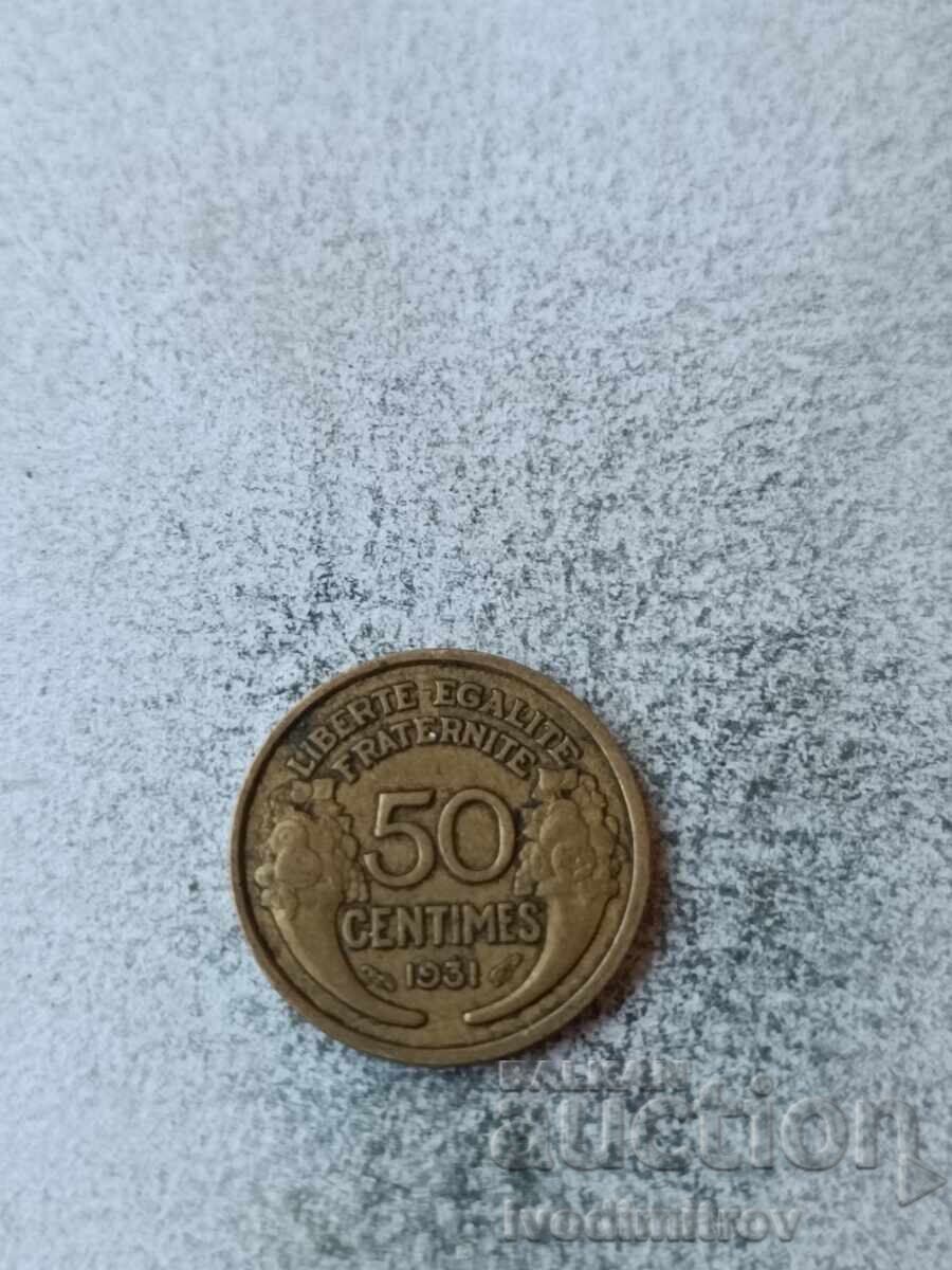 Franța 50 centime 1931