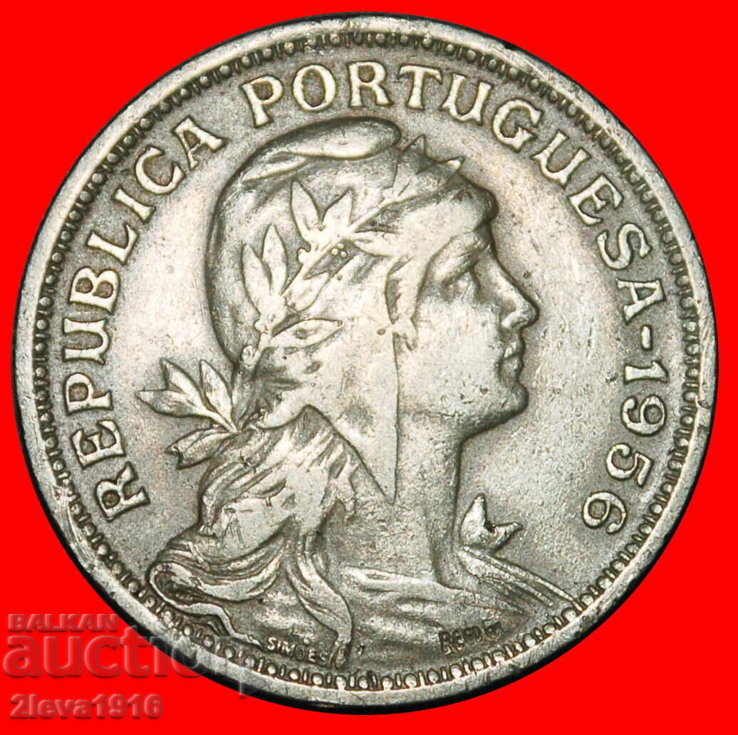 LIBERTY (1927-1968): PORTUGALIA ★ 50 CENTAVOS 1956!