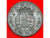 Ⰺ ELEPHANT (1953-1974) PORTUGAL: ANGOLA ★ 1 ESCUDO 1953!