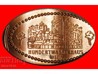 Ⰺ ELONGATED 1 EURO CENT: AUSTRIA★HUNDERTWASSERHAUS WIEN 2026