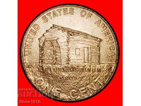 Ⰺ LOG CABIN PENNY: USA ★ 1 CENT 2009D LINCOLN (1809-1865)