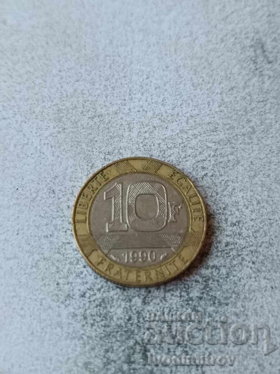 Γαλλία 10 φράγκα 1990