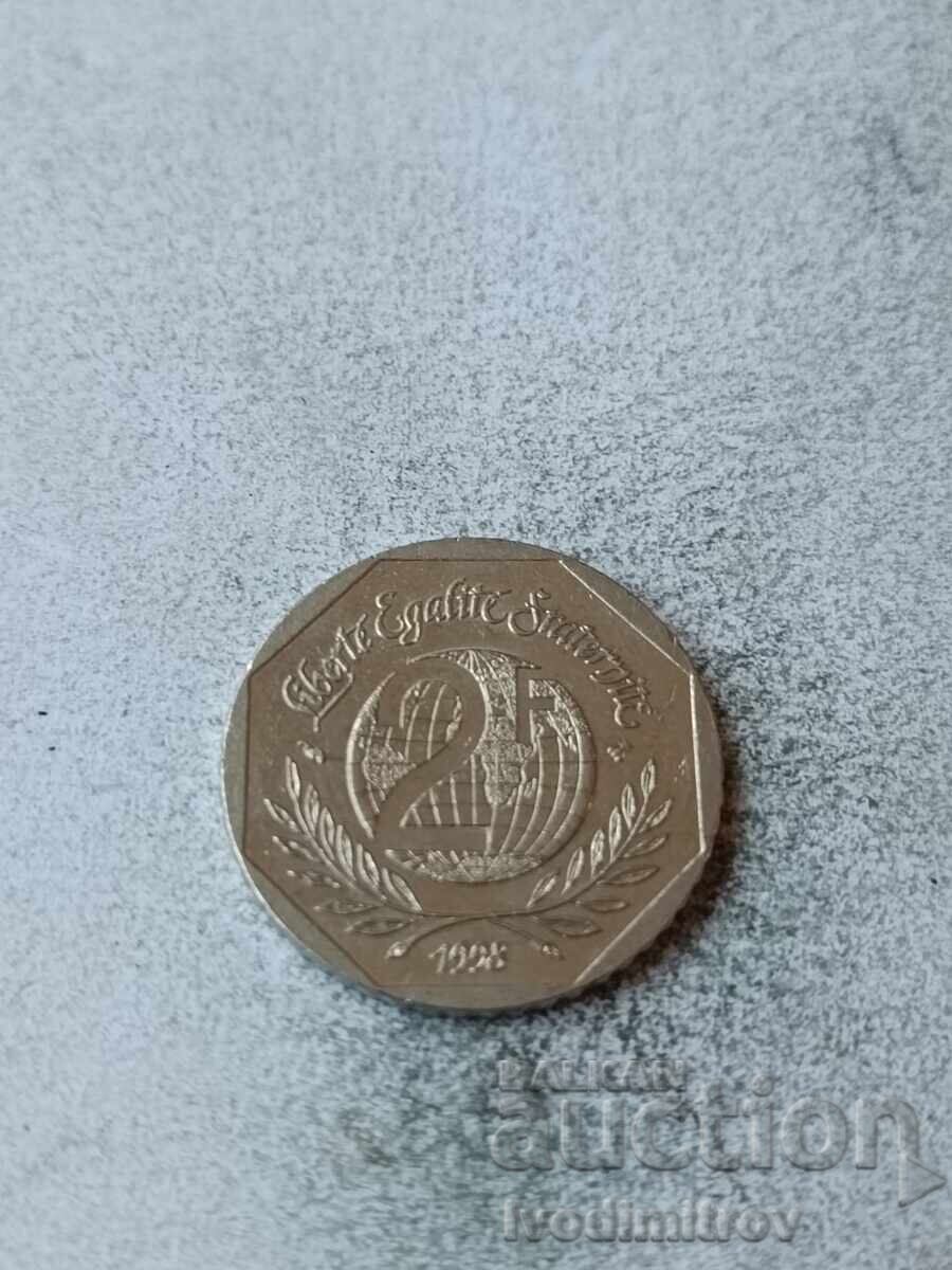 Franța 2 franci 1998