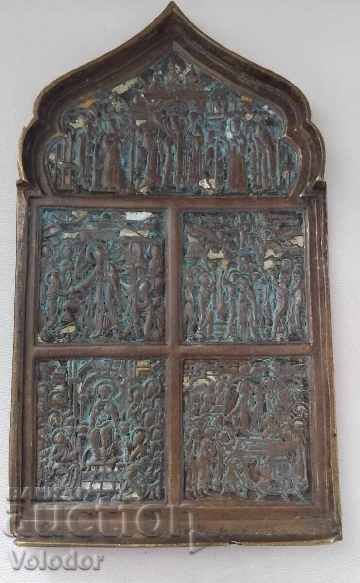 Old Russian bronze icon with price € 100.00 | 195.58 BGN