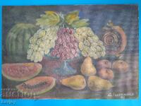 Tablou vechi *Natură moartă* D. Golemanov 81