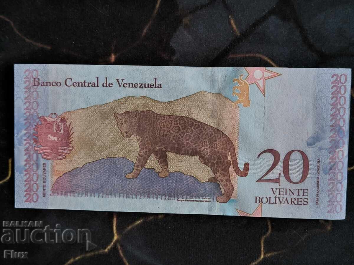 Bancnota - Venezuela - 20 bolivari UNC | 2018 cu preț € 2.00 | 3.91 BGN Bancnota - Venezuela - 20 bolivari UNC | 2018 cu preț € 2.00 | 3.91 BGN