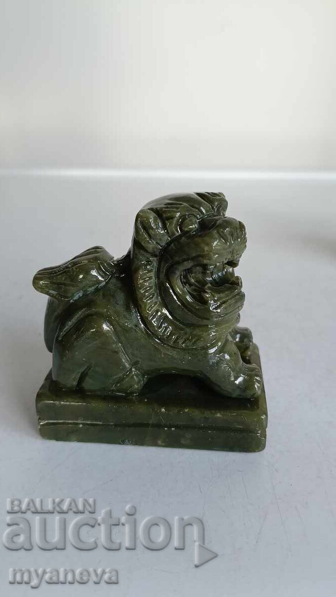 Фън Шуй фигурки на Кучета Фу от нефрит - 6