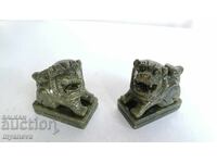 Φιγούρες Φενγκ Σούι σκύλοι Φου από νεφρίτη