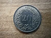 Switzerland - 20 Rappen (1970)