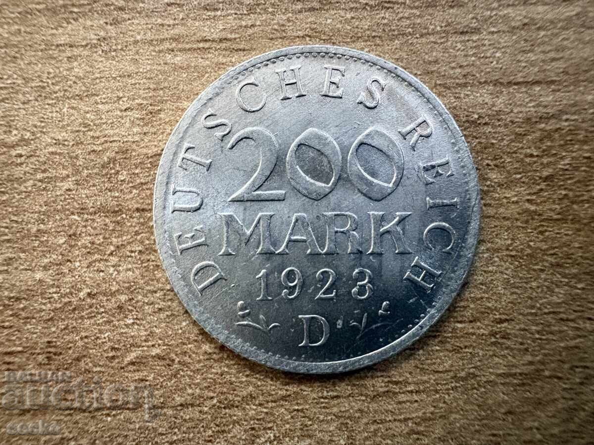 Germania - 200 de mărci (1923) - D