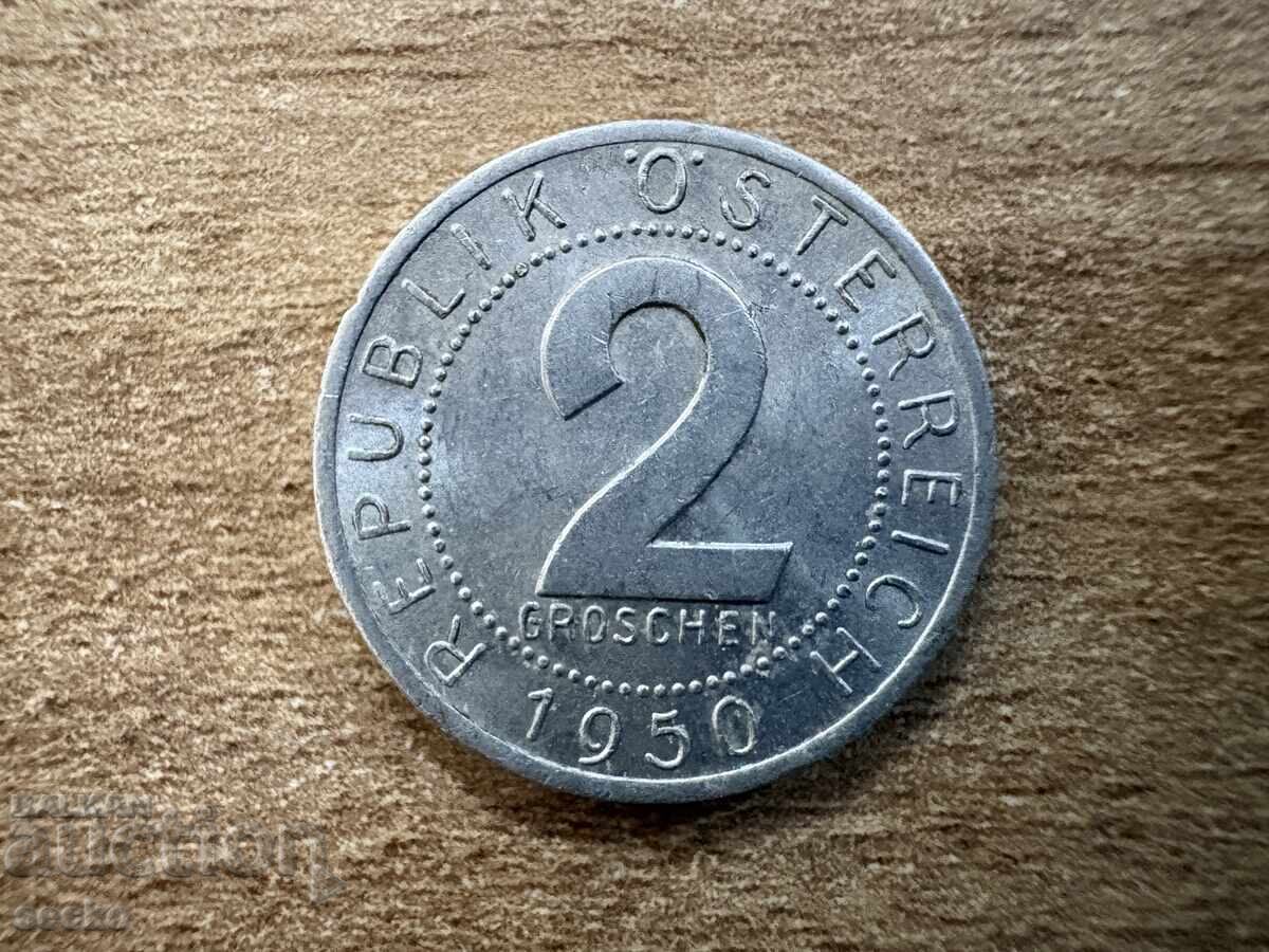 Austria - 2 groși (1950)