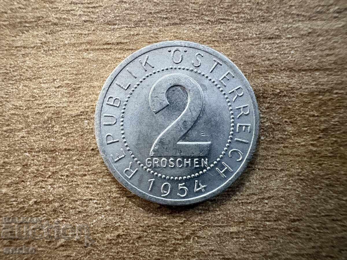 Austria - 2 groși (1954)
