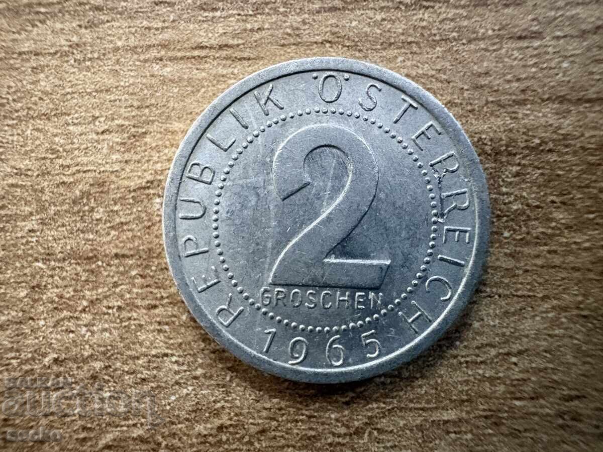Austria - 2 Groschen (1965)