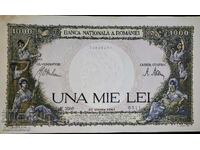 UNC. Very rare banknote from Romania 1000 Lei 1943
