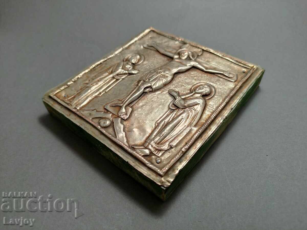 Аукцион Стара Икона посребрен меден обков Б.З.Ц.от 0.01 цент