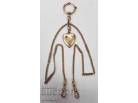 Collectible Chatelaine, Pocket Watch Albert Chain with Gold Plating!