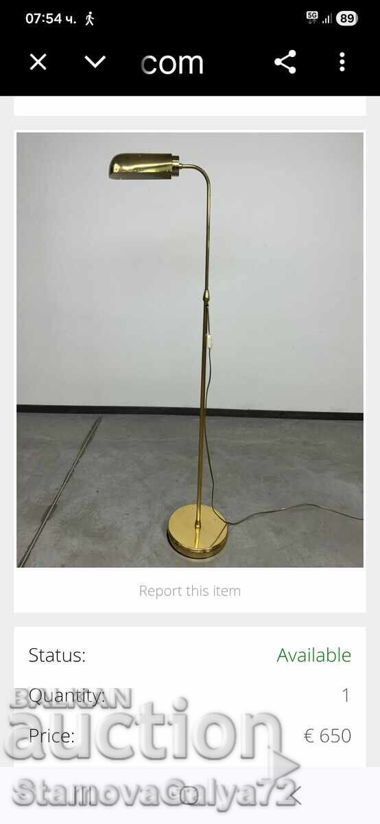 Great designer brass floor lamp Holtkotter - 7