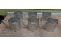 Σετ 6 ρωσικές ποτηροθήκες για συλλέκτες