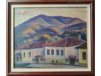 Картина, пейзаж от Котел, худ. П. Дачев (1896-1968)