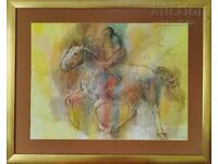 Painting "Riders", prof. Stoimen Stoilov, 1991