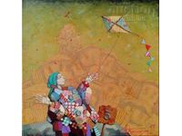 Πίνακας "Το Χαρταετό", ζωγρ. Angel Gerdjikov, 2025