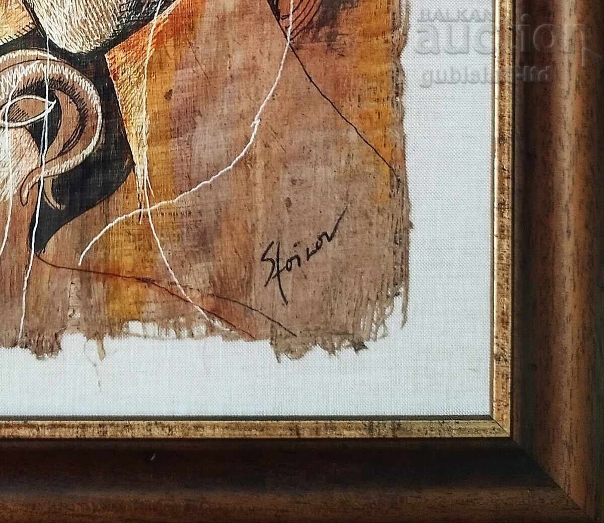 Tablou "Om și natură", prof. Stoimen Stoilov cu preț € 1950.00 | 3813.88 BGN