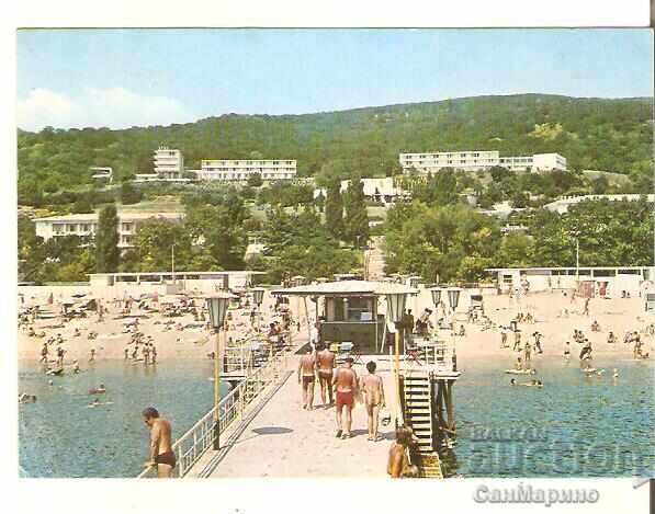 Carte poștală Bulgaria Varna Nisipurile de Aur Pontonul 4*
