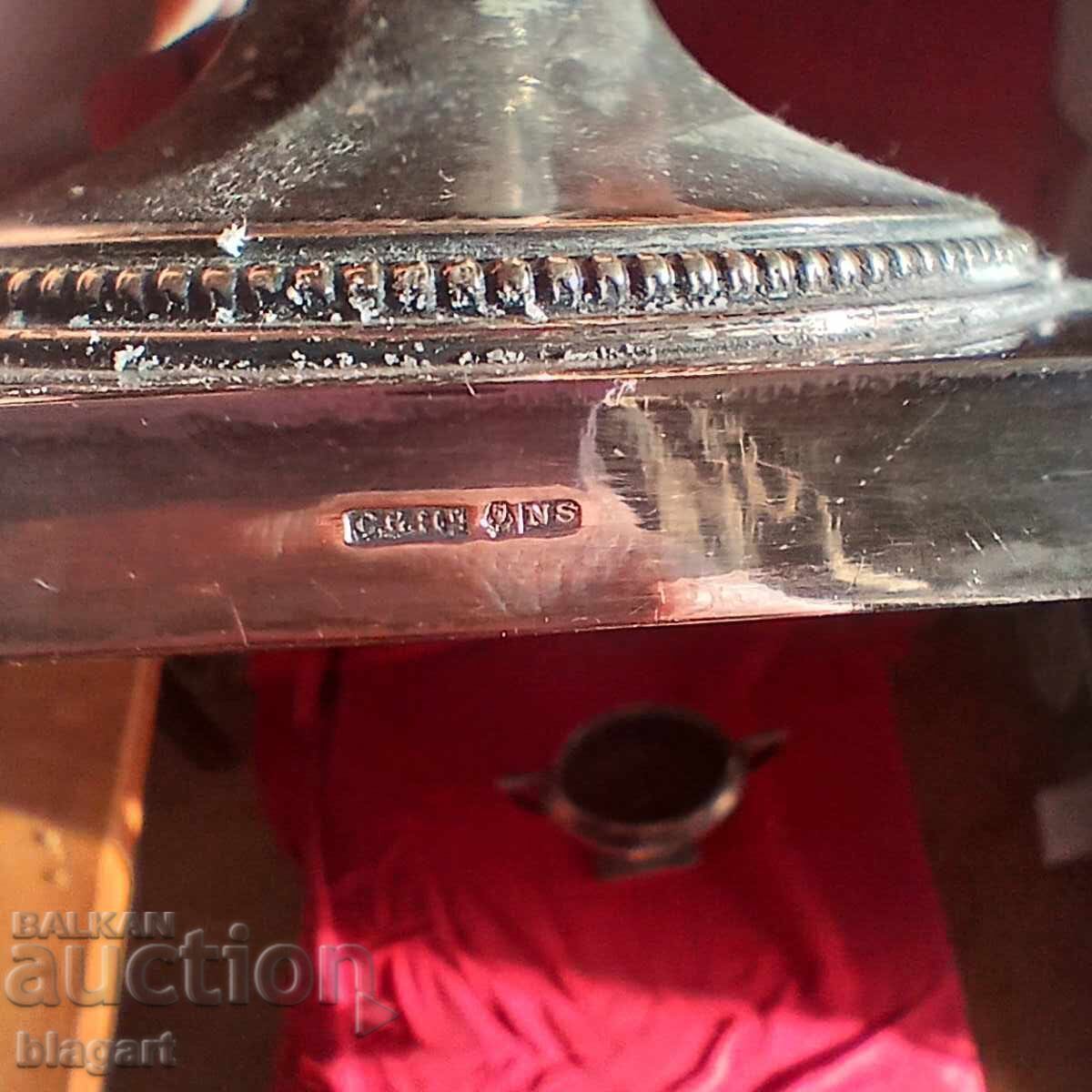 Carafă și zaharniță placate cu argint - Anglia - 5