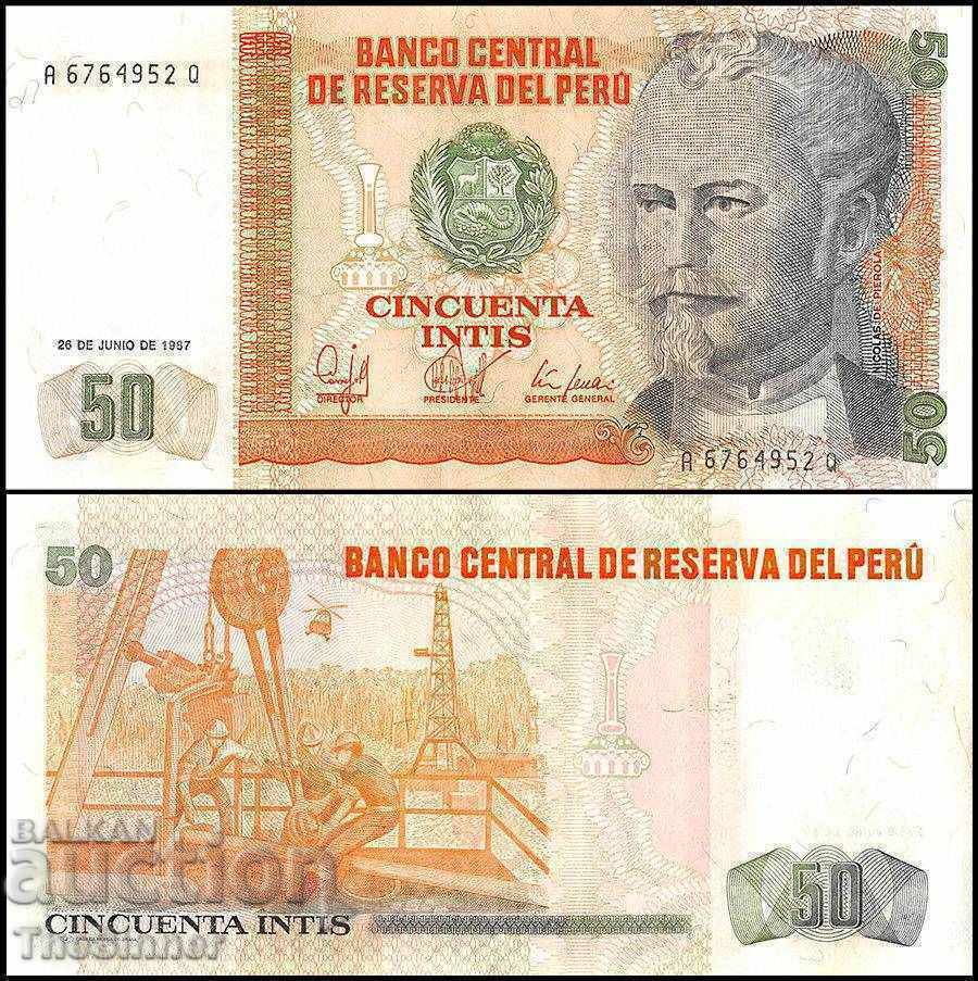PERU 50 Intis PERU 50 Intis, P131b, 1987 UNC /c