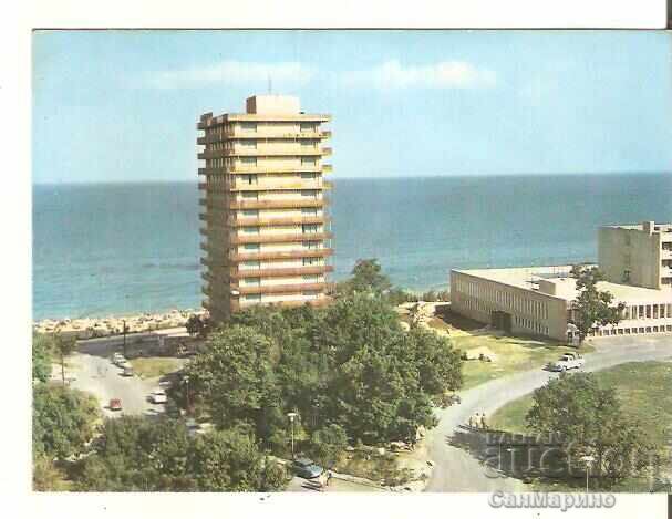 Carte poștală Bulgaria Varna Nisipurile de Aur Hotel "Moskva" 7*