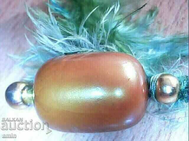 Delivery of very old beautiful gilt hair pin ses huge pebble