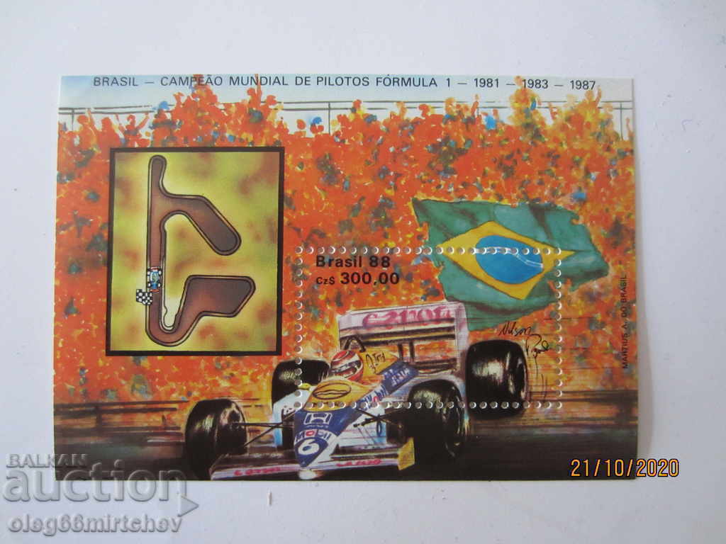 Βραζιλία 1988 Sport Formula 1 bl. εκπτώσεις καθαρής ποσότητας.