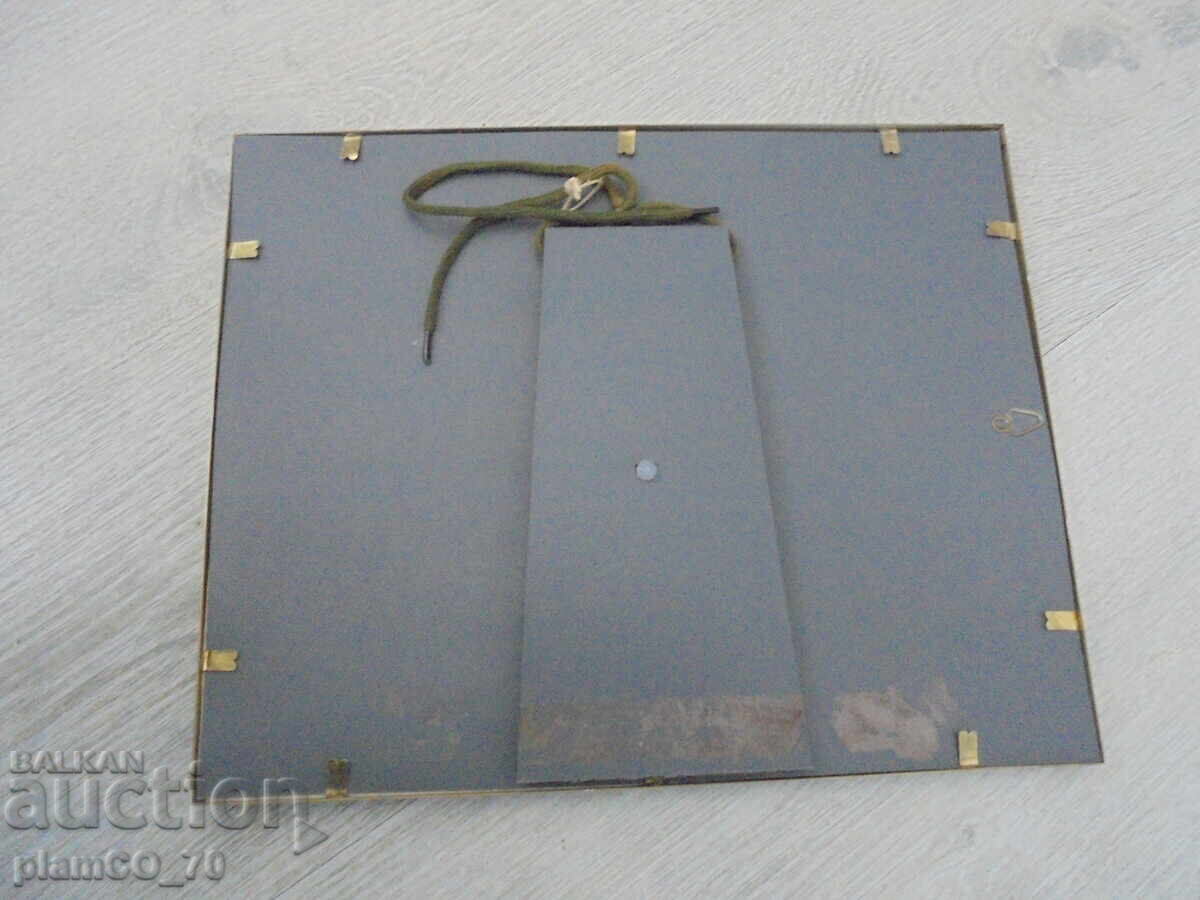 Nr. 8581 Desen vintage cu ramă metalică și sticlă – semnat - 6