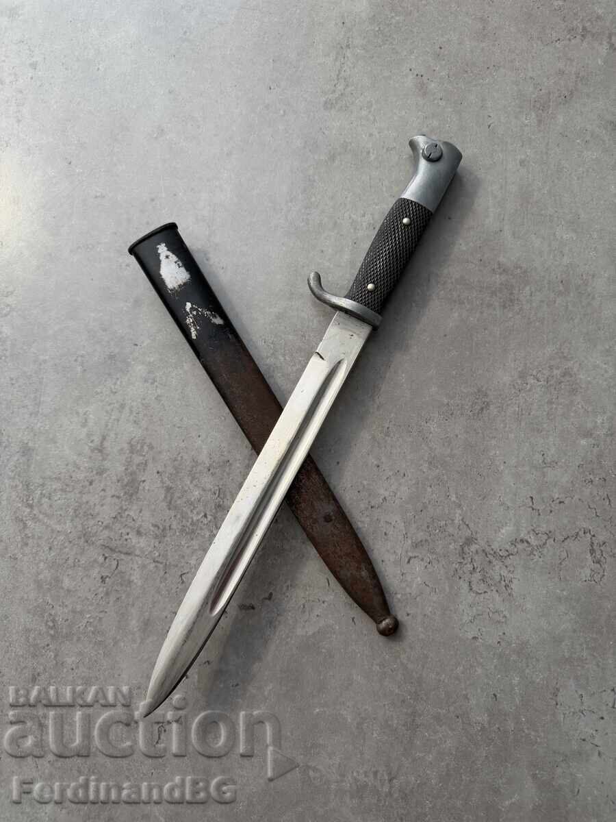 Baionetă de paradă germană pentru pușcă Mauser, baionetă, cuțit cu baston