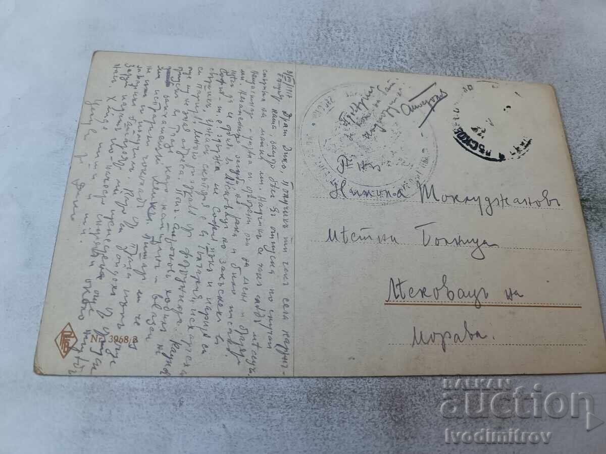 Carte poștală Fată tânără și câine 1917 Comisia de Cenzură cu preț € 0.88 | 1.72 BGN