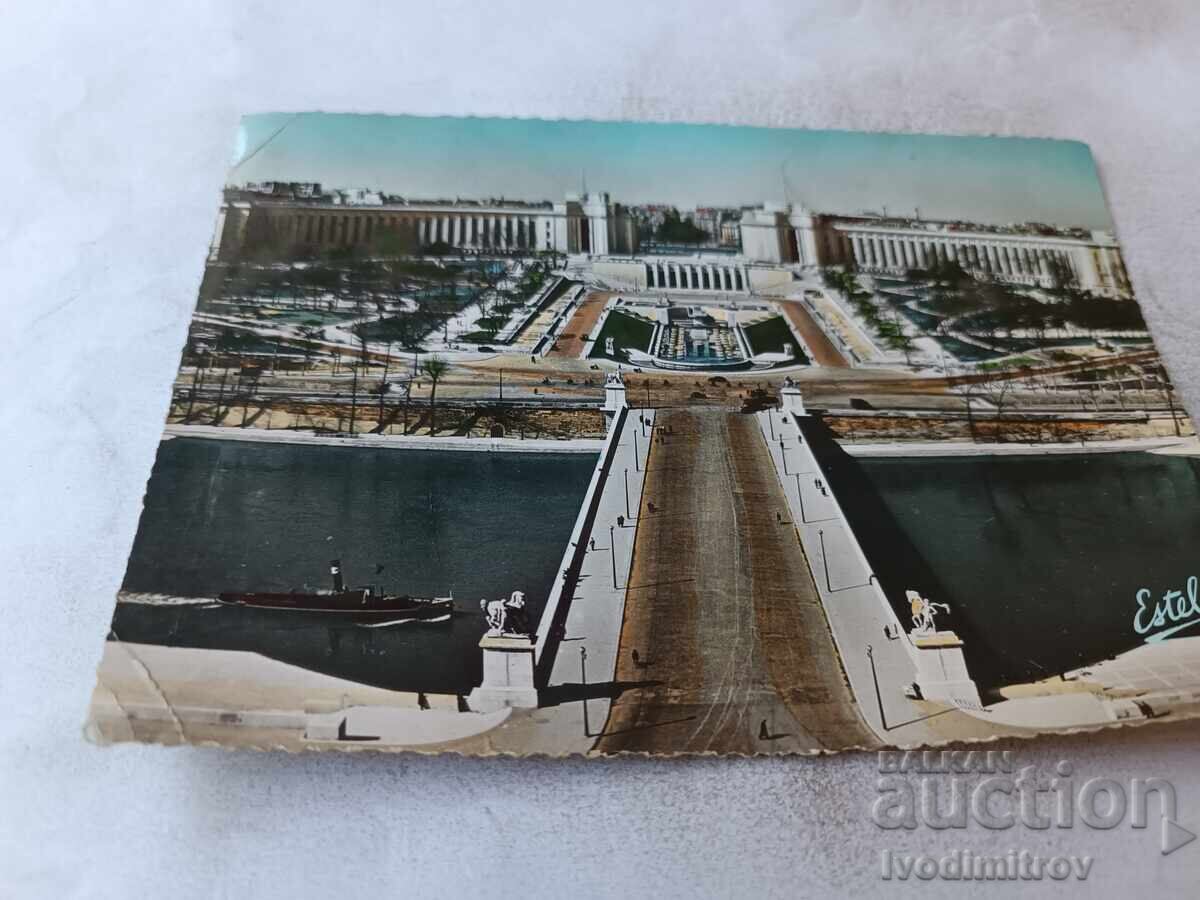 Пощенска картичка Paris The Iena Bridge and Chaillot Palace