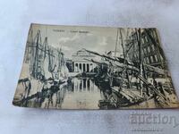 Carte poștală Trieste Canal Grande 1918