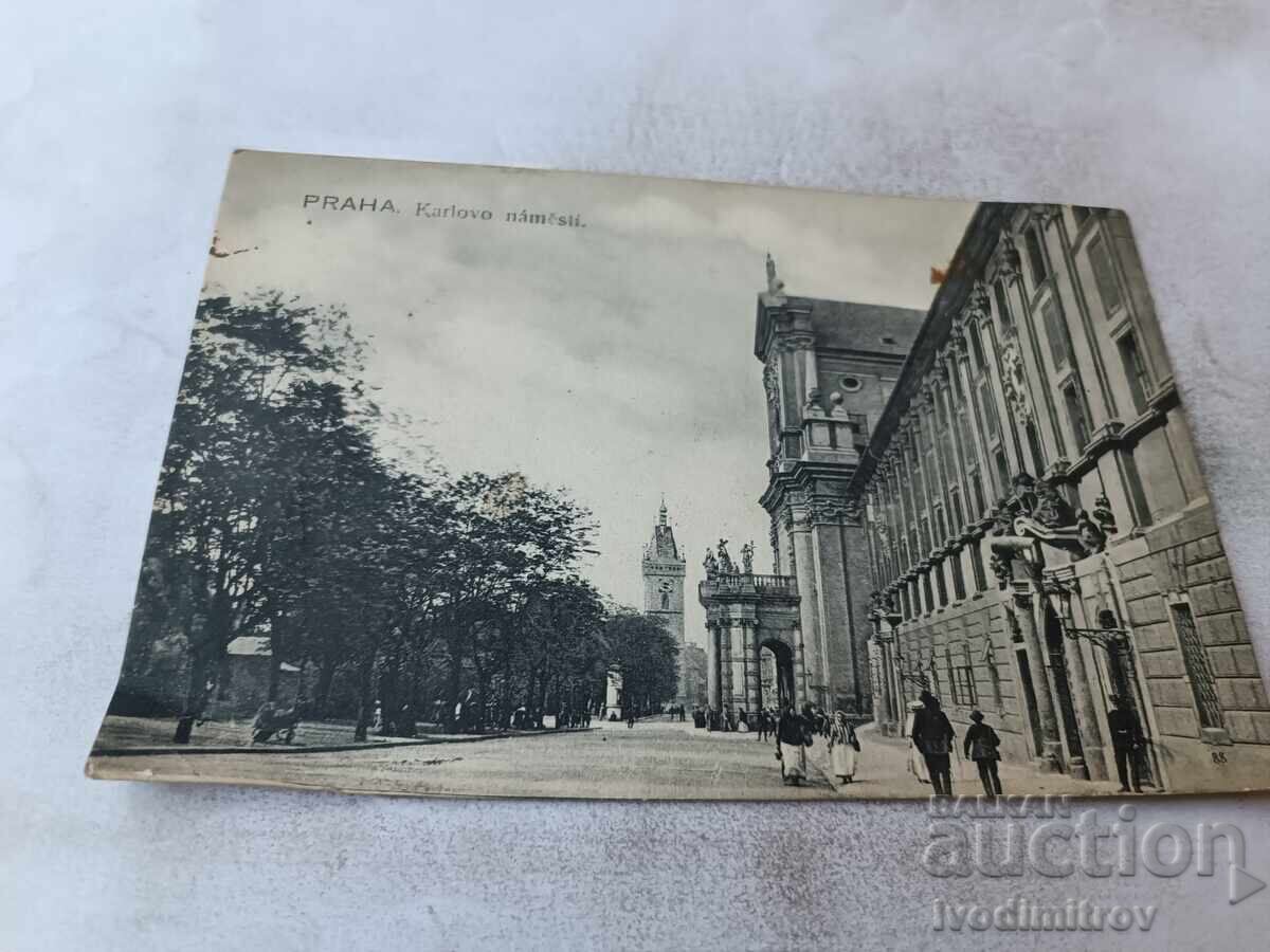 Carte poștală Praha Karlovo Namesti