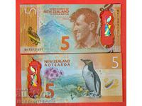 NEW ZEALAND 5 $ issue 2015 NEW UNC