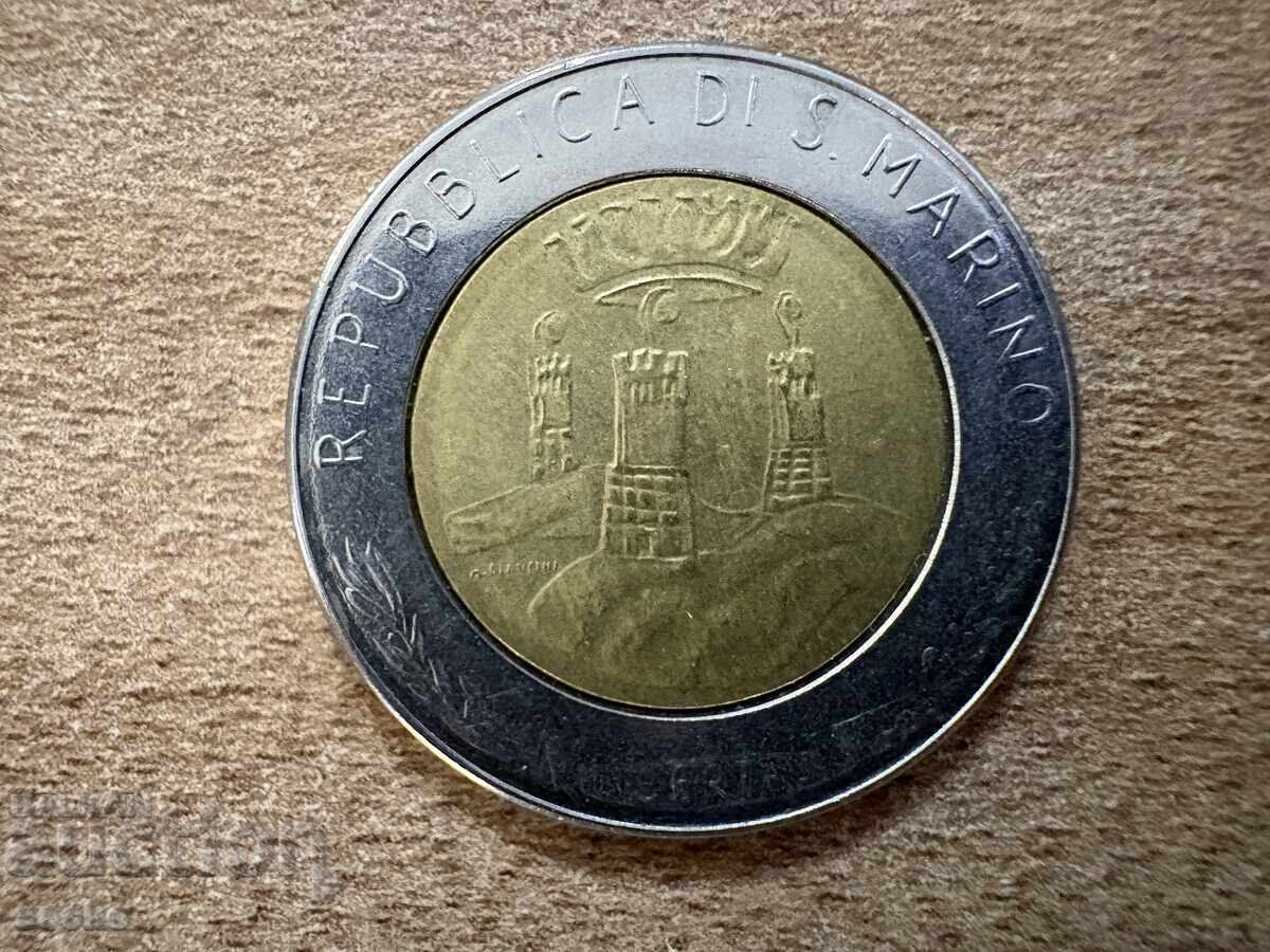 San Marino - 500 de lire (1982) - Realizări sociale cu preț € 1.23 | 2.41 BGN San Marino - 500 de lire (1982) - Realizări sociale cu preț € 1.23 | 2.41 BGN