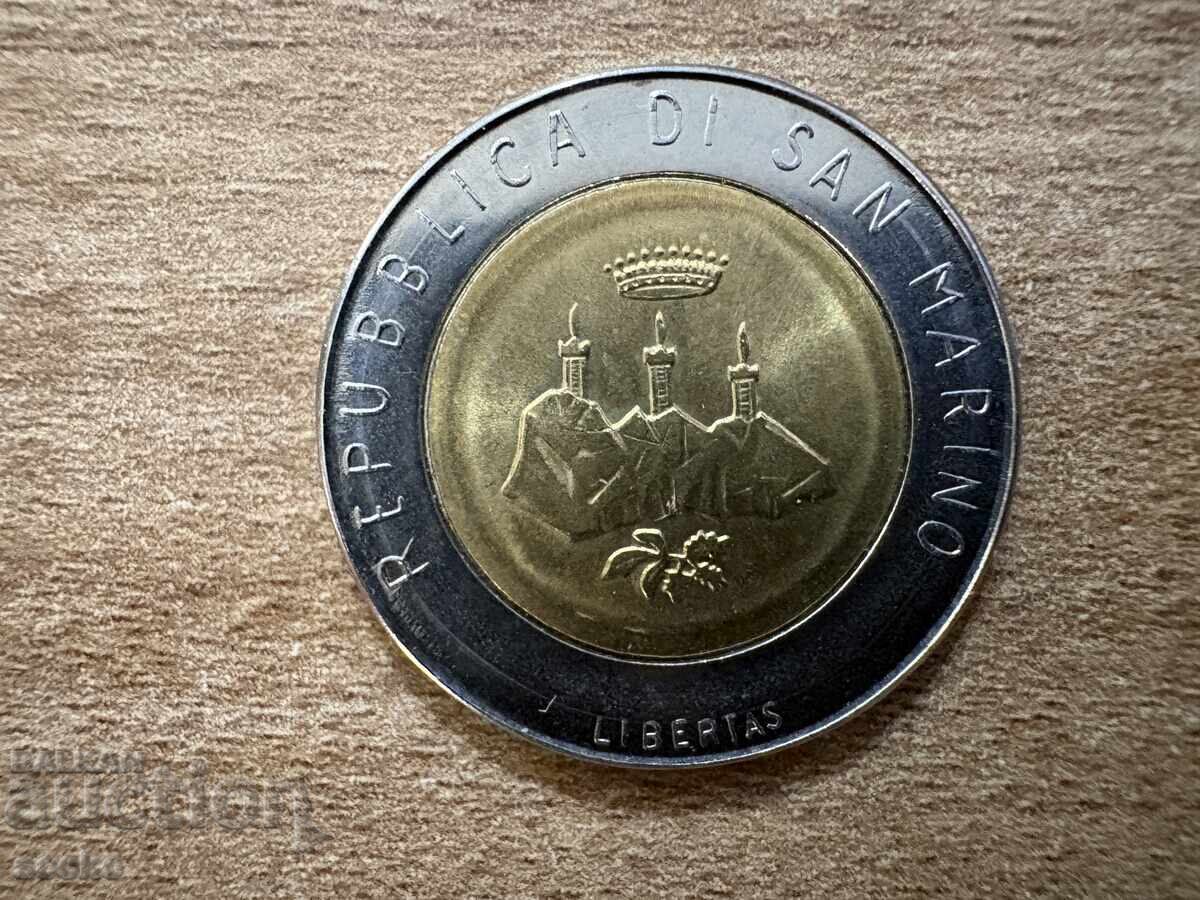San Marino - 500 de lire (1986) - Evoluția tehnologiei cu preț € 1.30 | 2.54 BGN