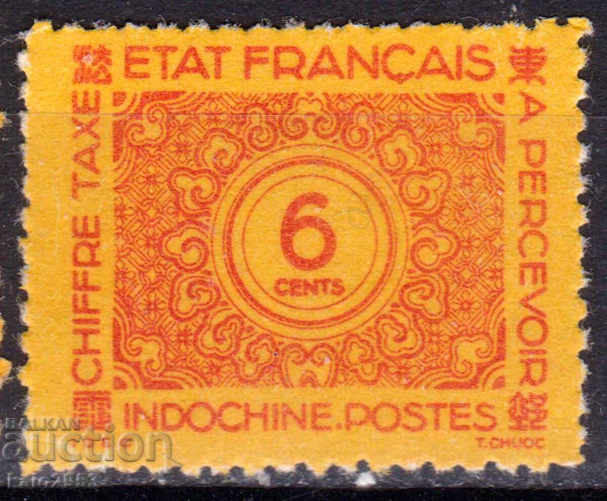 Fr. Indochina-1943-Surcharge-Numerals, MLH