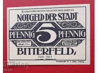 Banknote-Germany-Saxony-Bitterfeld-5 pf. 1921-one-sided