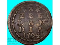 1 Цент 1794 Нидерландия 1 Дуит Зеландия