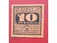 Bancnotă-Germania-Schleswig-10 pfennigi 1920