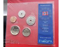 Norvegia - SET de 5 monede 1998-2003